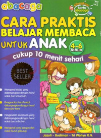Cara Praktis Belajar Membaca Untuk Anak 4 - 6 Tahun