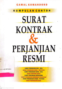 Kumpulan contoh surat kontrak dan perjanjian resmi