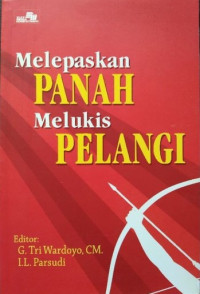 Melepaskan panah melukis pelangi
