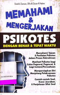 Memahami & mengerjakan psikotes dengan benar & tepat waktu
