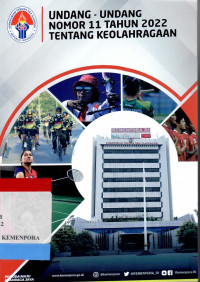Image of Undang-Undang Nomor 11 Tahun 2022 Tentang Keolahragaan